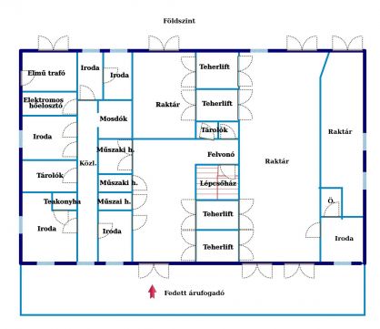 Kiadó Ipari 1097 Budapest 9. kerület KIADÓ RAKTÁRÉPÜLET, teherliftekkel, kamionozható főút mellett a IX. kerületben