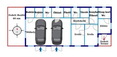 Eladó Üzlethelyiség 4400 Nyíregyháza 4 sávos nagy forgalmú út mentén!