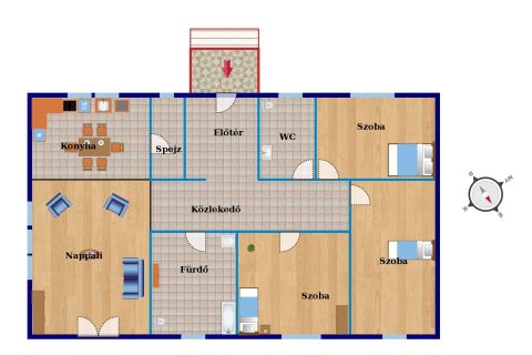 Eladó Ház 6000 Kecskemét Felsőszéktó új építésű nappali+ 4 szobás családi ház 