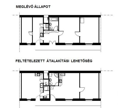 Eladó Lakás 1095 Budapest 9. kerület Két bejáratos ketté osztható legfelső emeleti lakás! 