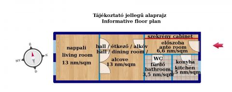 Eladó Lakás 1114 Budapest 11. kerület Bocskai út - Alleetól pár lépésre!! 2 szobássá alakítható!