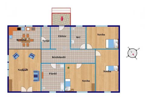 Eladó Ház 6050 Lajosmizse Lajosmizsén új építésű nappali+3 szobás csáládi ház 549 nm telken eladó 