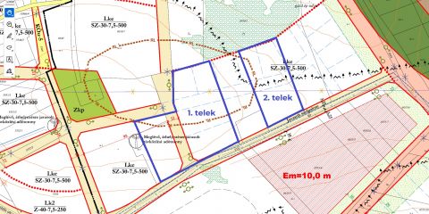 Eladó Telek 3300 Eger Beépítésre szánt telkek Eger Rózsadombján a vártól 5-600 méterre