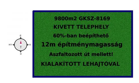 Eladó Telek 6000 Kecskemét KIEMELTEN FREKVENTÁLT HELYEN TELEPHELY ELADÓ!