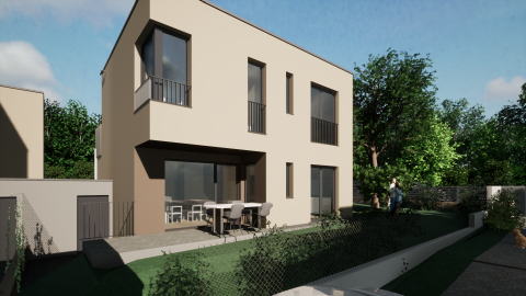 Eladó Ház 2051 Biatorbágy Biatorbágy keresett részén panorámás ikerház  - B1