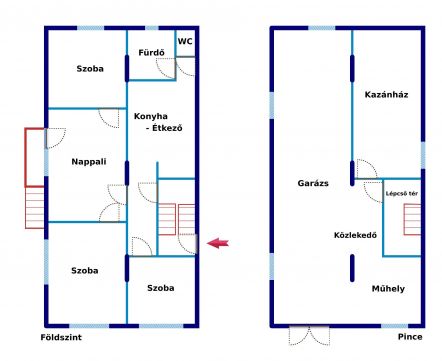 Eladó Ház 1185 Budapest 18. kerület Szemeretelepen, 545 nm-es telken, felújítandó ház