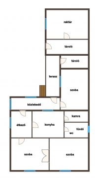 Eladó Ház 6000 Kecskemét Máriavárosban 3 szobás felújítandó ház, önálló 286nm telken