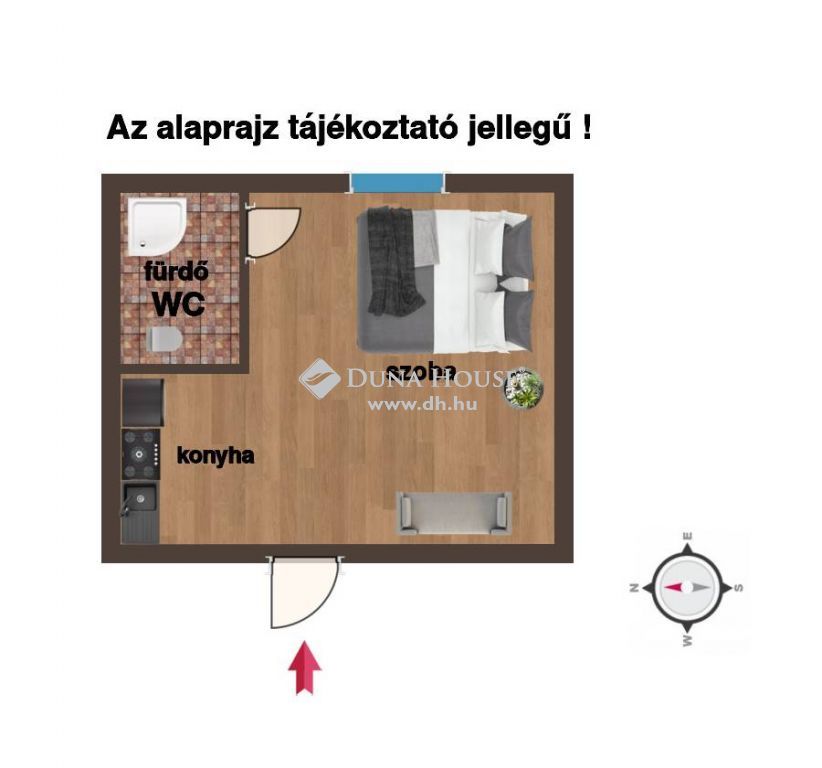 1084 Budapest 8. kerület , Körút közelében - mini lakosztály - ritkaság — 1/17