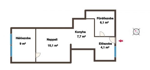 Eladó Lakás 1051 Budapest 5. kerület József nádor tér