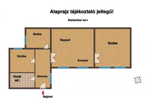 Eladó Lakás 1063 Budapest 6. kerület Andrássy út közelében - jól alakítható, szép házban