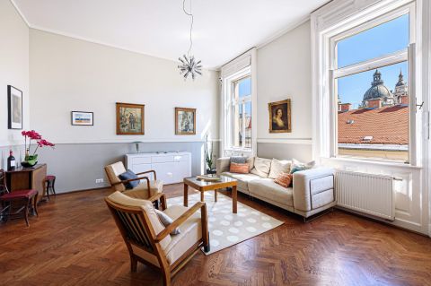Eladó Lakás 1051 Budapest 5. kerület , Magasemeleti, egyedi hangulatú lakás panorámával Bazilikára