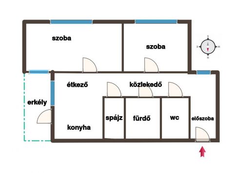 Eladó Lakás 6000 Kecskemét 61 m2-es szigetelt lakás tárolóval, beállóval.