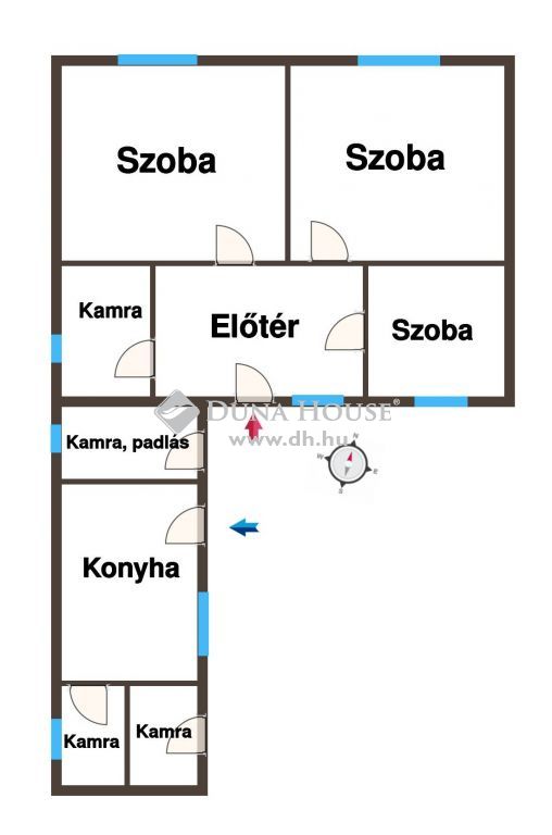 6112 Pálmonostora , Jó szerkezetű Kádár-kocka vezetékes gázzal — 1/21
