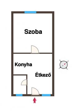 Eladó Ház 6100 Kiskunfélegyháza Alacsony rezsijű 1 szobás garzon a Kossuthváros elején