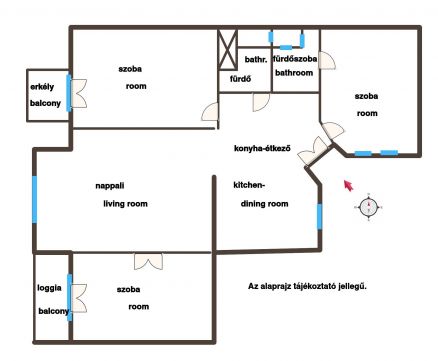 Eladó Lakás 1066 Budapest 6. kerület Ó utcában- felújított, nagypolgári lakás, 2 erkéllyel