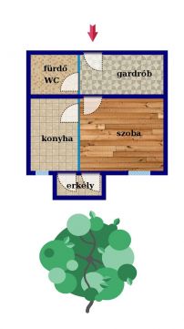 Kiadó Lakás 1085 Budapest 8. kerület Corvin negyedben erkélyes, újszerű lakás