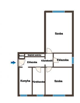 Eladó Lakás 2800 Tatabánya Első emeleti, 3 szobás lakás, szigetelt épületben eladó