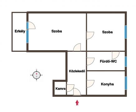 Kiadó Lakás 7400 Kaposvár *** Tallián Gyula köz, KIADÓ 2 szoba, erkélyes, tégla lakás 