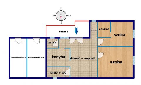 Eladó Ház 9131 Mórichida Mórichida csendes részén álló ház