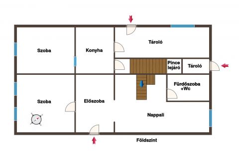 Eladó Ház 2135 Csörög Csörögi szőlők - tégla építésű, nappali+ 5 háló kialakítható