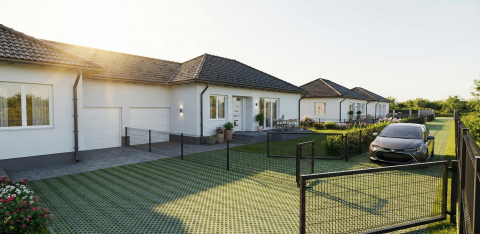 Eladó Ház 2200 Monor , Újépítésű, garázskapcsolatos 3 szoba + nappalis ikerházfél!