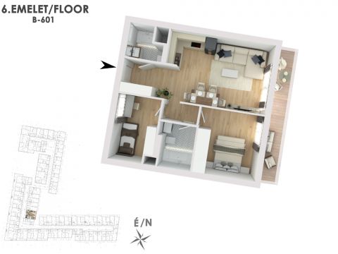 Eladó Lakás 1138 Budapest 13. kerület Lakópark a Duna partján: Otthonod a vízparti életstílus közepén!