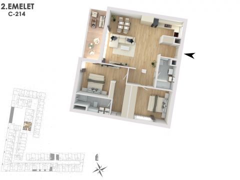Eladó Lakás 1138 Budapest 13. kerület Lakópark a Duna partján: Otthonod a vízparti életstílus közepén!