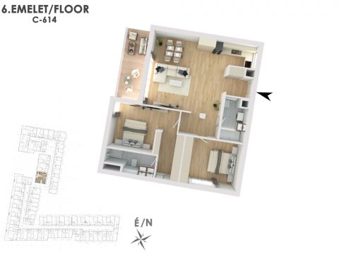 Eladó Lakás 1138 Budapest 13. kerület Lakópark a Duna partján: Otthonod a vízparti életstílus közepén!