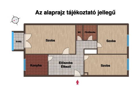 Eladó Lakás 1173 Budapest 17. kerület Búrozott, tágas, 3 szobás