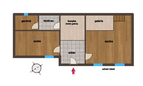 Eladó Lakás 1074 Budapest 7. kerület Felújított, másfél szobás lakás az Almássy térnél