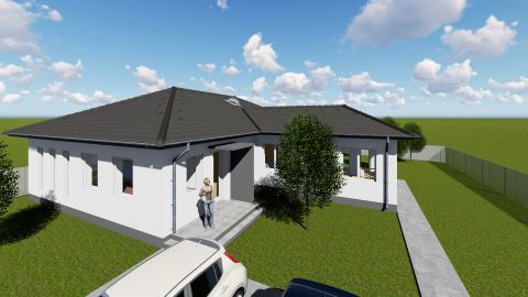 Eladó Ház 2213 Monorierdő , Monorierdő központi részén újépítésű hőszivattyús ház 