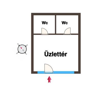 Kiadó Üzlethelyiség 6000 Kecskemét INGYENES parkolással felújított üzlet