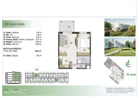 Eladó Lakás 4030 Debrecen , MODERN, FIATALOS ÚJ LAKÁSOK