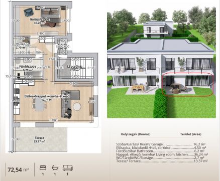 Eladó Lakás 1037 Budapest 3. kerület , Új építésű panorámás lakások Ürömhegyen