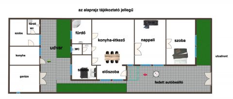 Eladó Ház 6000 Kecskemét Belvároshoz közeli nappali plusz 1,5 szobás ikerház fél