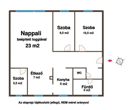 Eladó Lakás 2000 Szentendre Eladó 70+5 m2 FELÚJÍTOTT 2+2 félszobás lakás Szentendrén