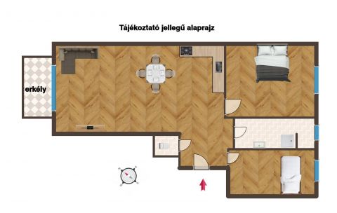 Kiadó Lakás 1066 Budapest 6. kerület Felújított kiadó lakás az Ó utcában