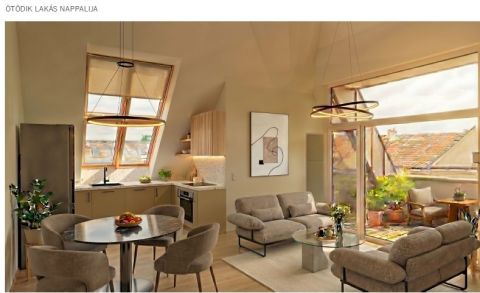 Eladó Lakás 1024 Budapest 2. kerület , Mammut mellett bruttó 409nm-es tetőtér