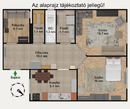 Eladó Lakás 1086 Budapest 8. kerület 1086 Budapest 8, Magdolna negyed
