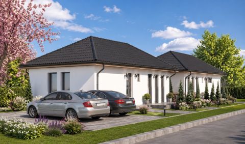 Eladó Ház 2440 Százhalombatta , NAPPALI + 2 HÁLÓS ÚJ ÉPÍTÉSŰ IKERHÁZ DUNAFÜREDEN