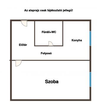 Eladó Lakás 1046 Budapest 4. kerület Újpest központ közelében 1 szobás tégla lakás eladó