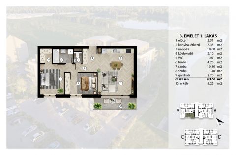 Eladó Lakás 8000 Székesfehérvár , Palotaváros