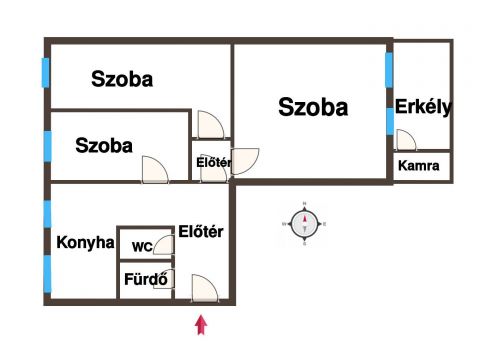 Eladó Lakás 6100 Kiskunfélegyháza Erkélyes, 3 szobás panellakás