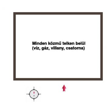 Eladó Telek 2040 Budaörs minden közművel, sík telek, jó lokáció