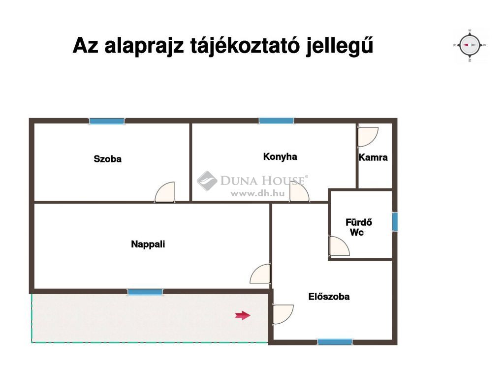 7095 Iregszemcse , 53 m2-es, kertkapcsolatos lakás, 250 m2-es telekkel — 1/16