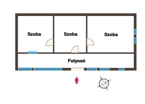 Eladó Ház 4150 Püspökladány , 1201 nm-es közműves telek felújítandó épülettel eladó